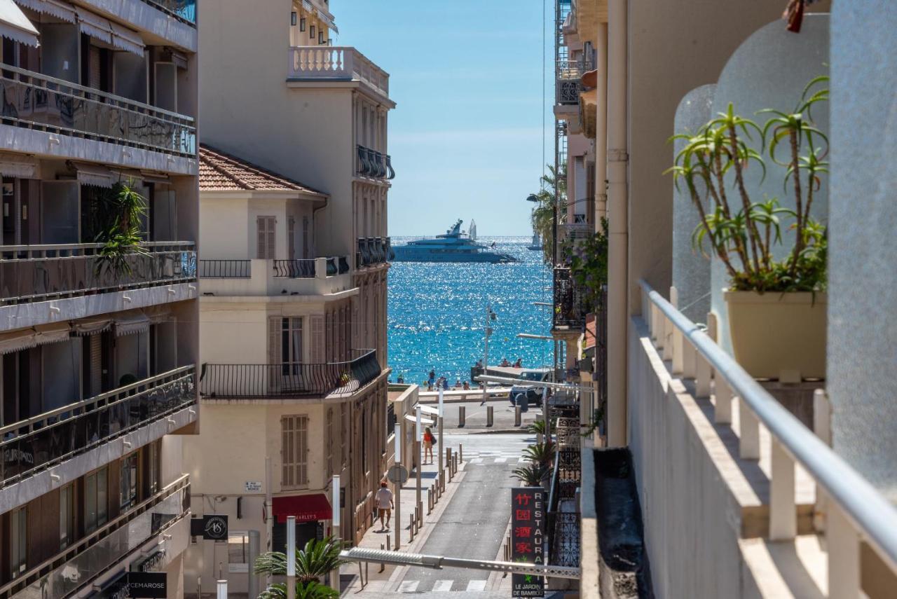 Large Studio - 50M Cannes Beach - Terrace Sea View Luaran gambar